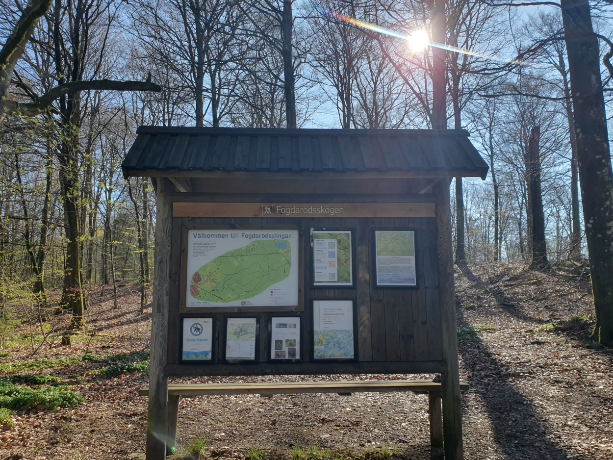 Informationsskylt från Fogdarödsskogen